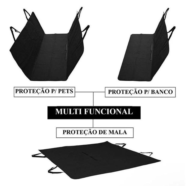 Capa de Assento de Carro para Cachorro - Produto no Brasil!