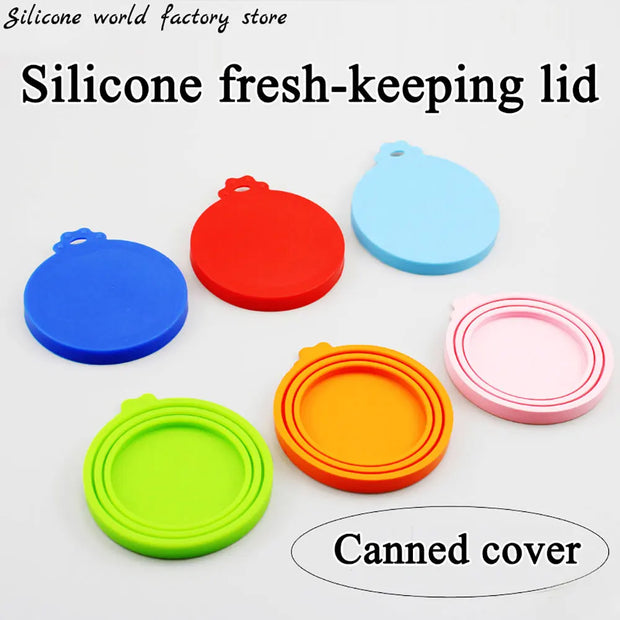 Tampas de Silicone para Latas de Ração