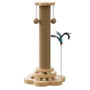 Arranhador para gatos com brinquedos