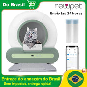 Caixa de Areia Autolimpante para Gatos (Produto no Brasil!)
