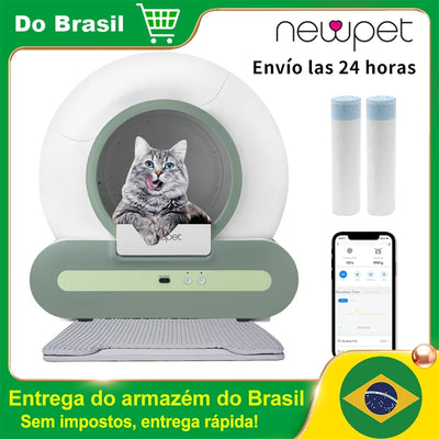 Caixa de Areia Autolimpante para Gatos (Produto no Brasil!)