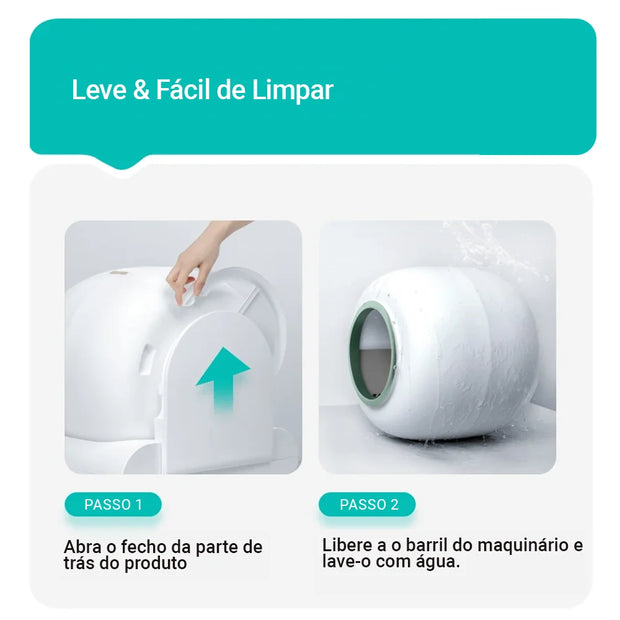 Caixa de Areia Autolimpante para Gatos (Produto no Brasil!)
