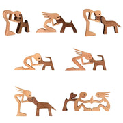 Estatueta de cachorro e mulher ou homem (últimas unidades)