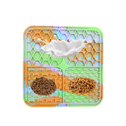 Tapete de Silicone para alimentação Lenta e Interativa (Quadrado)