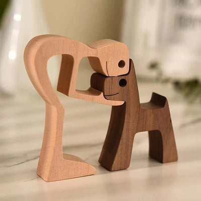 Estatueta de cachorro e mulher ou homem (últimas unidades)
