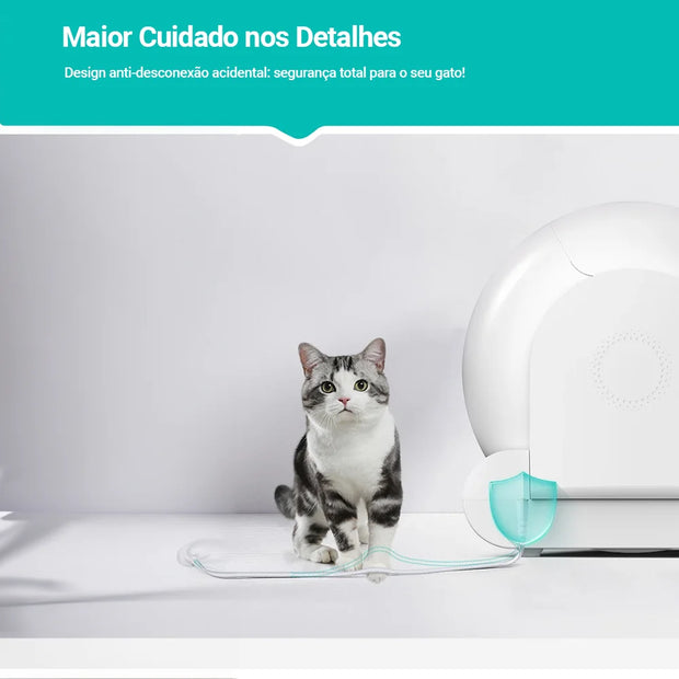 Caixa de Areia Autolimpante para Gatos (Produto no Brasil!)