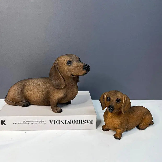 Estátua de Cachorro Dachshund